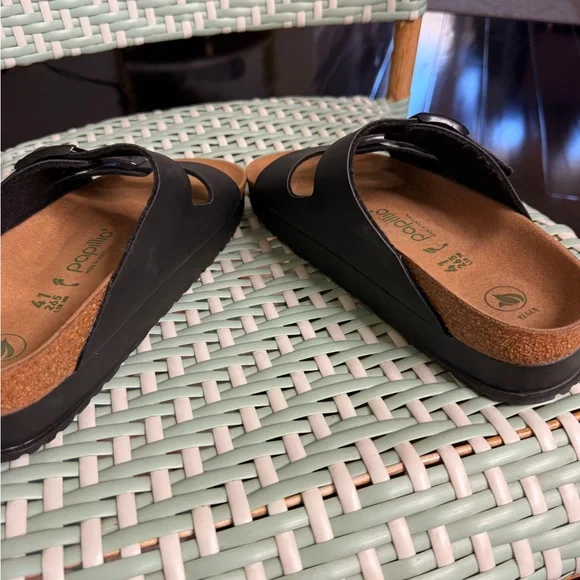 Birkenstock Papillio 1 inch Platform Black Arizona Sandals Size 10 - Picture 5 of 10